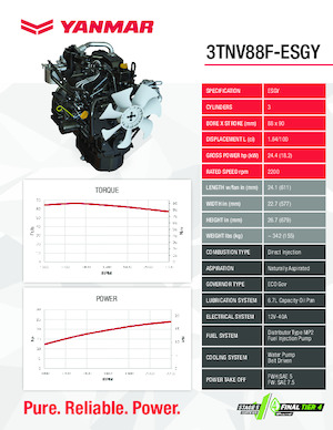 Engines Yanmar 3TNV88F-ESGY