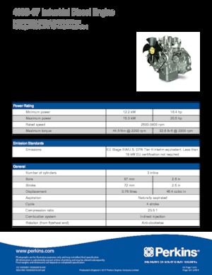 Engines Perkins 403D-07