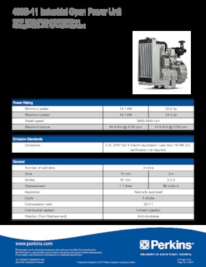 Engines Perkins 403D-11