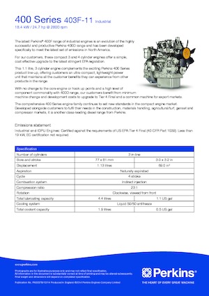 Motorlar Perkins 403F-11
