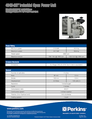 Engines Perkins 404D-22T
