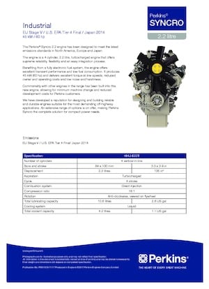 Engines Perkins 404J-E22T