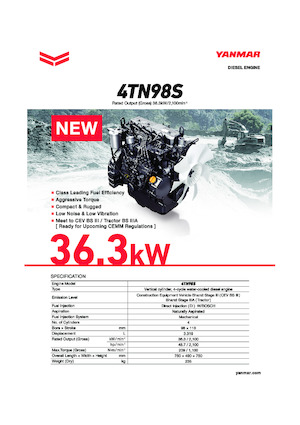 Engines Yanmar 4TN98S