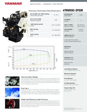 Motorlar Yanmar 4TNV88C-DYEM