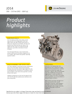 Motorlar John Deere Construction 6136CI440