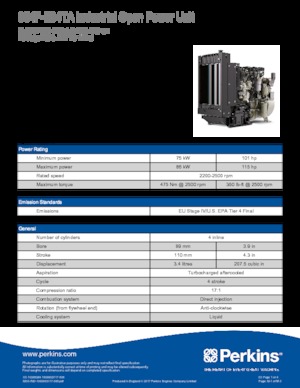 Motorlar Perkins 854F-E34TA