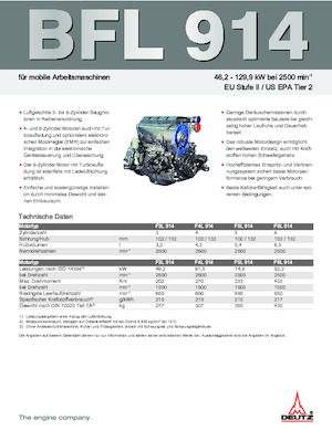 Engines Deutz BF 6 L 914 C