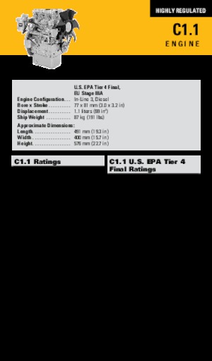 Engines Caterpillar C1.1