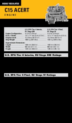 Motorlar Caterpillar C15 Acert