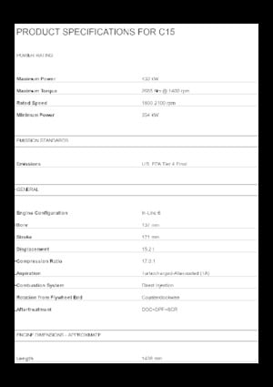 Motorlar Caterpillar C15