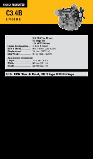 Engines Caterpillar C3.4B