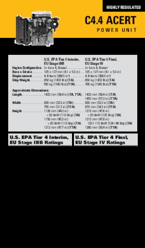 Engines Caterpillar C4.4 Acert