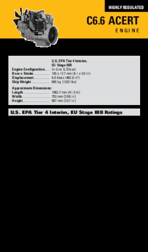 Motorlar Caterpillar C6.6