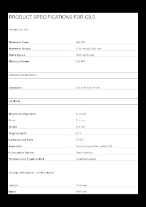 Engines Caterpillar C9.3