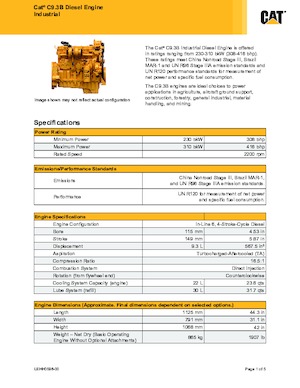Engines Caterpillar C9.3B