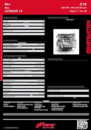 Engines FPT Industrial Cursor16 (Stage V)