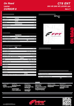 Engines FPT Industrial Cursor78 ENT (265 kW)