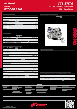 Engines FPT Industrial Cursor78 ENTG (221 kW)