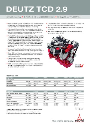 Engines Deutz D 2.9 L4