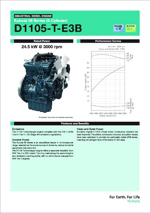 Motorlar Kubota D1105-T-E3B