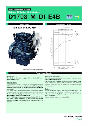 Engines Kubota D1703-M-DI-E4B