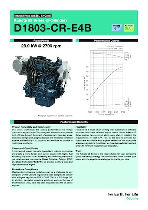 Engines Kubota D1803-CR-E4B