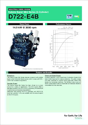 Engines Kubota D722-E4B