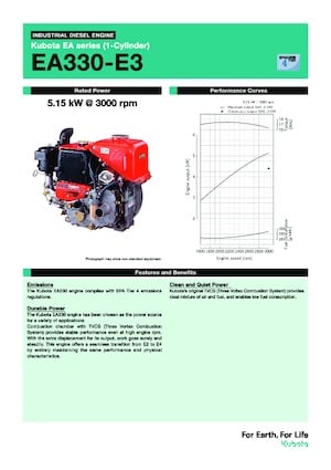 Engines Kubota EA330-E3