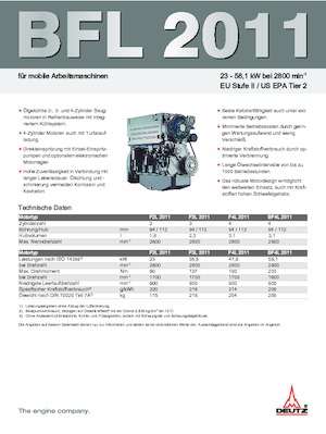 Engines Deutz F 2 L 2011