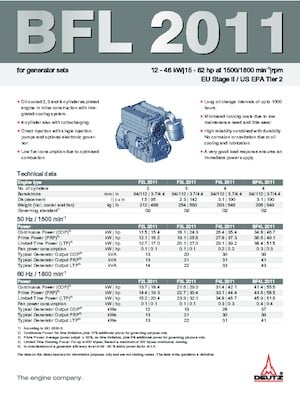 Engines Deutz F 2 L 2011