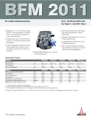 Engines Deutz F 3 M 2011