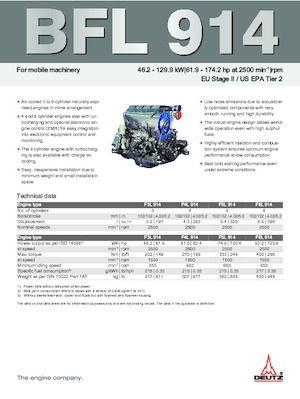 Engines Deutz F 4 L 914