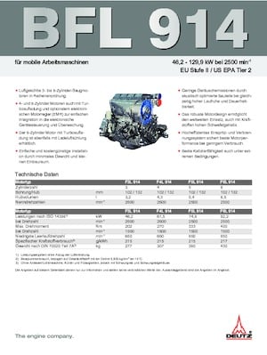 Engines Deutz F 6 L 914