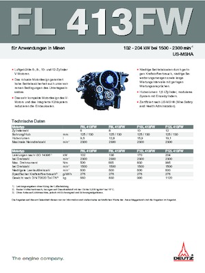 Engines Deutz F 8 L 413 FW