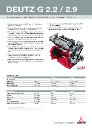 Engines Deutz G 2.9 L4