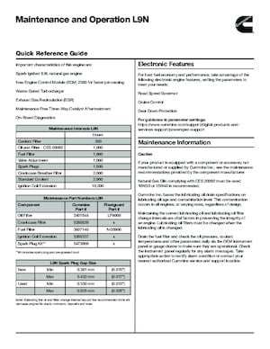 Engines Cummins L9N