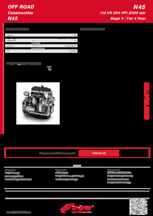 Engines FPT Industrial N45 ENT (150 kW)