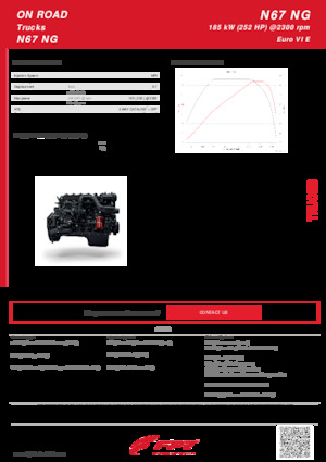 Motorlar FPT Industrial N67 NG (185 kW)