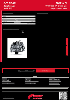 Motorlar FPT Industrial N67 NG ENT (172 kW)