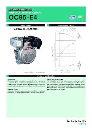 Engines Kubota OC95-E4