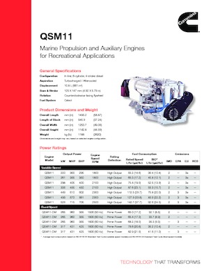 Motorlar Cummins QSM 400 