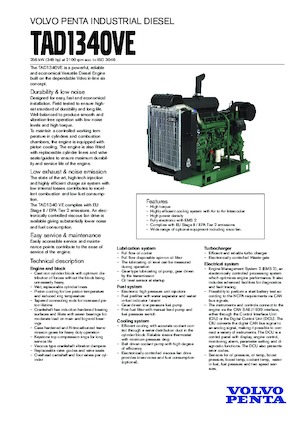 Engines Volvo Penta TAD1340VE