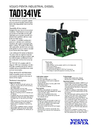 Engines Volvo Penta TAD1341VE