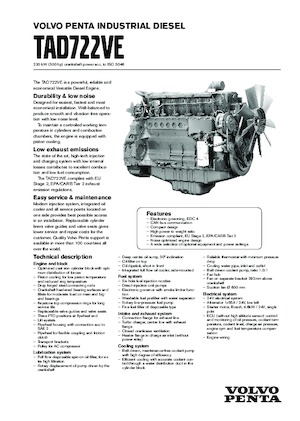 Engines Volvo Penta TAD722VE