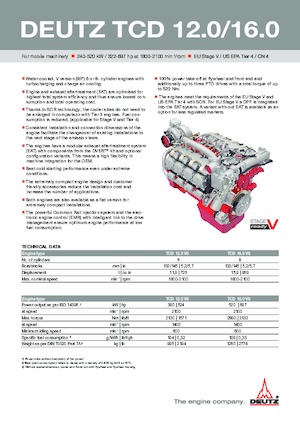 Motorlar Deutz TCD 12.0 V6