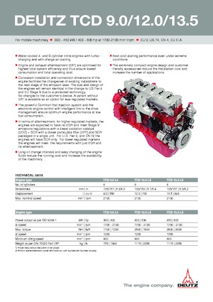 Motorlar Deutz TCD 13.5 L6