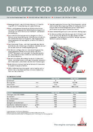 Motorlar Deutz TCD 16.0 V8