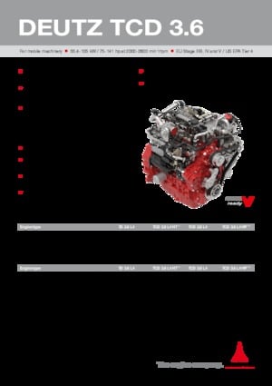 Engines Deutz TCD 3.6 L4