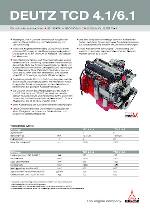 Engines Deutz TCD 4.1 L4