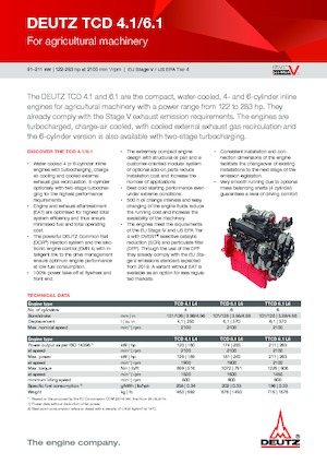 Engines Deutz TCD 4.1